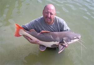 Mark Champion, Brazilian red-tailed catfish, Gillhams Fishing Resorts Thailand